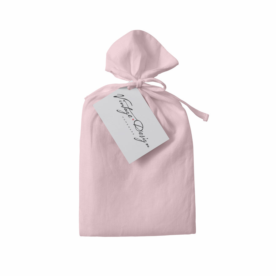 Blush Pink - Pure Linen - European Pillowcase
