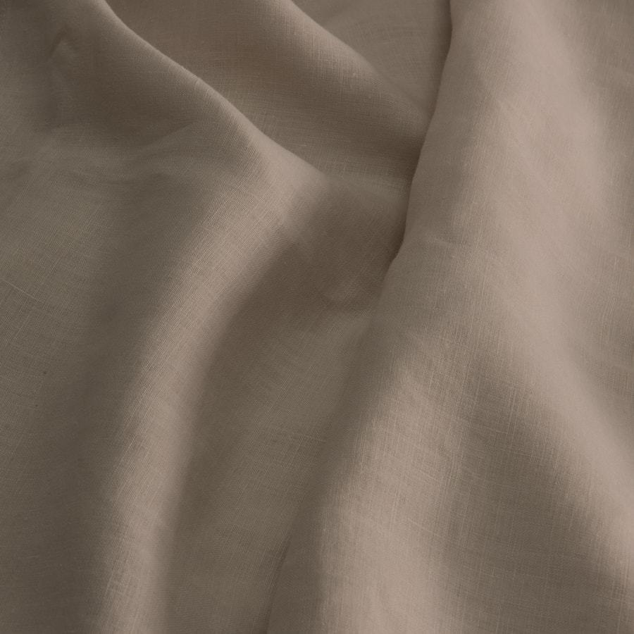 pure vintage washed linen beige quilt cover set
