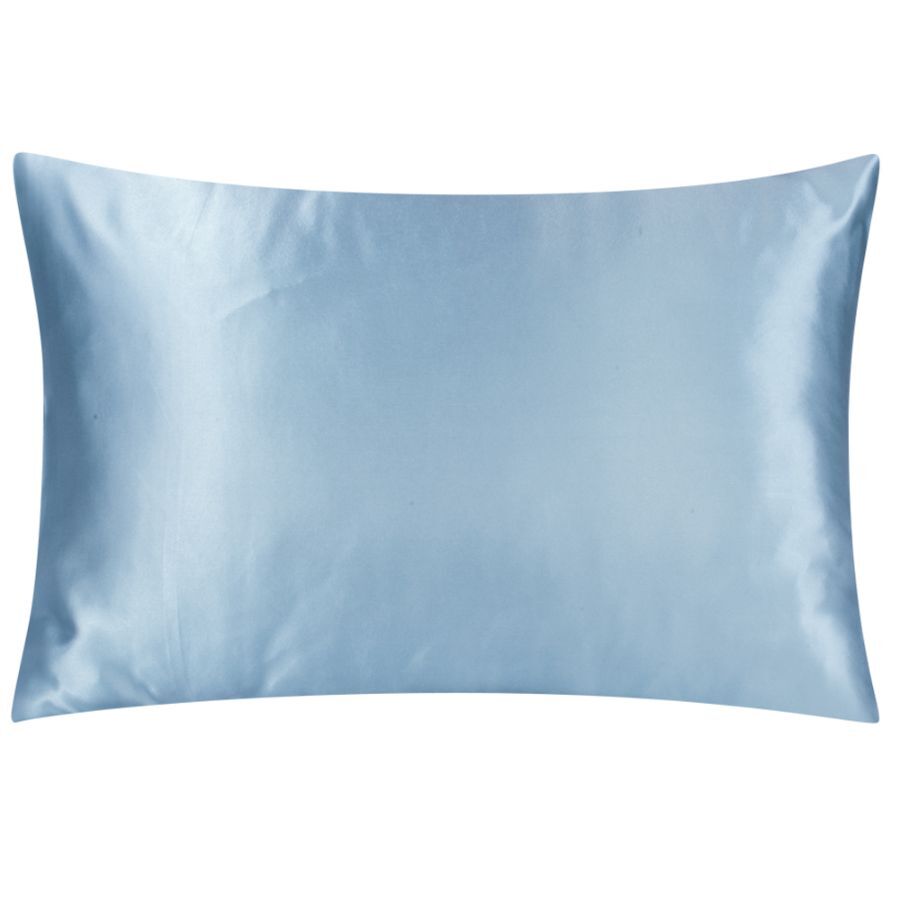 satin pillowcases soft blue