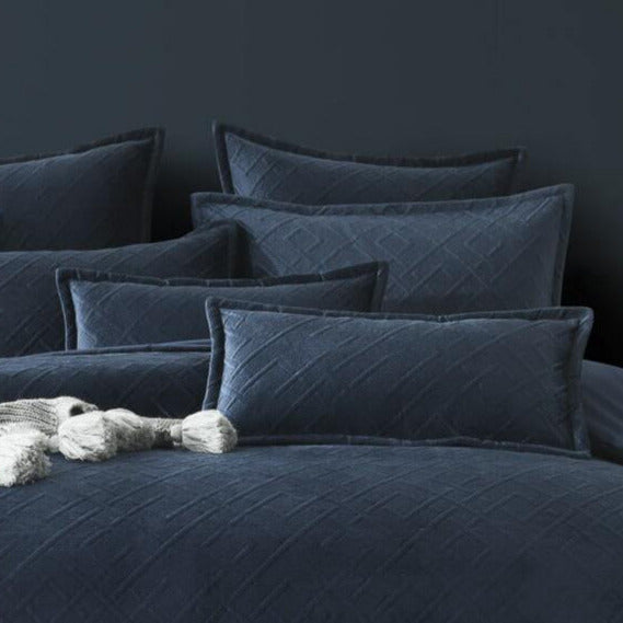 Colt Blue Quilted European Pillowcase & Cushion Cover