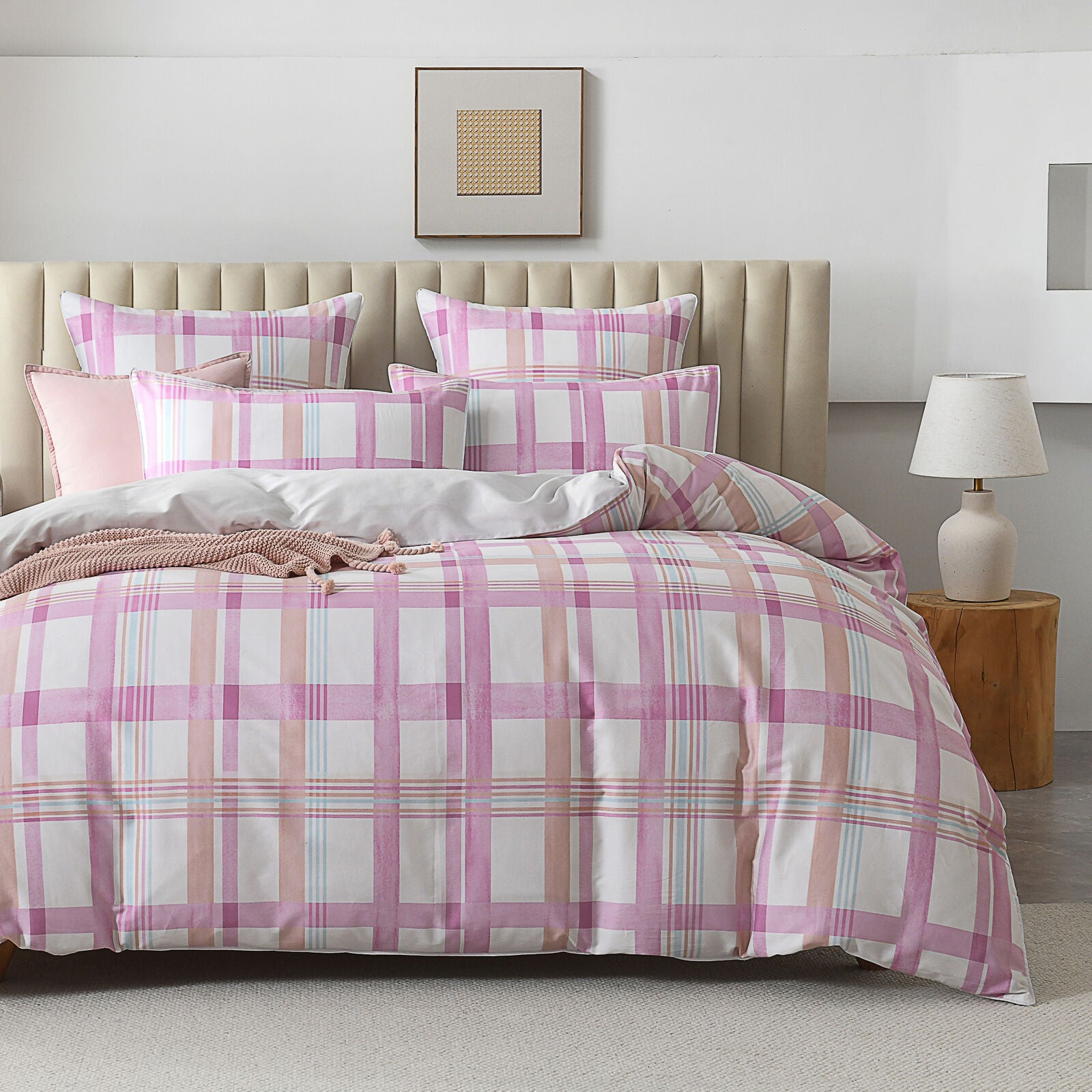 Ascot Pink Quilt Cover Set