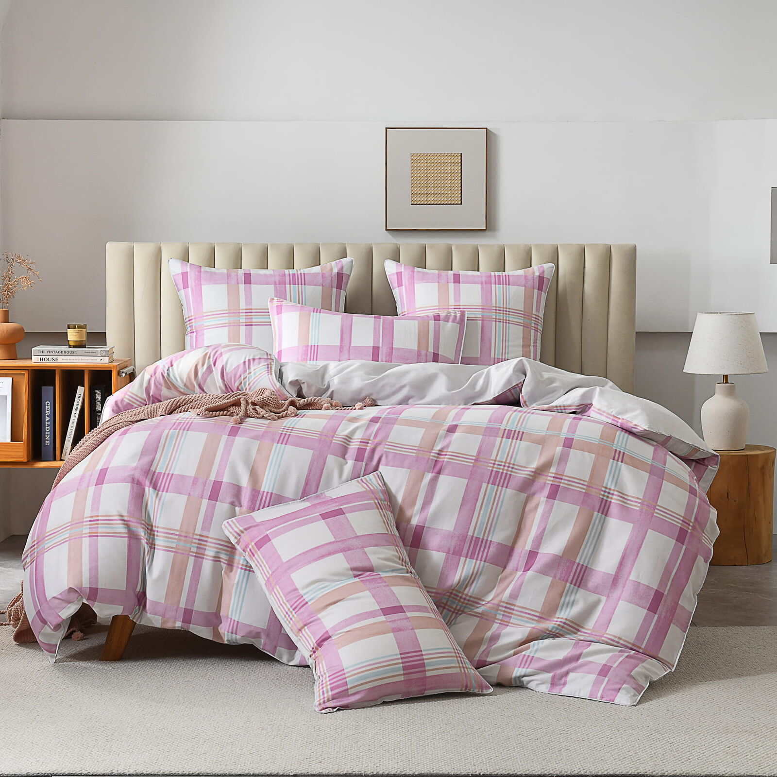 Ascot Pink Quilt Cover Set