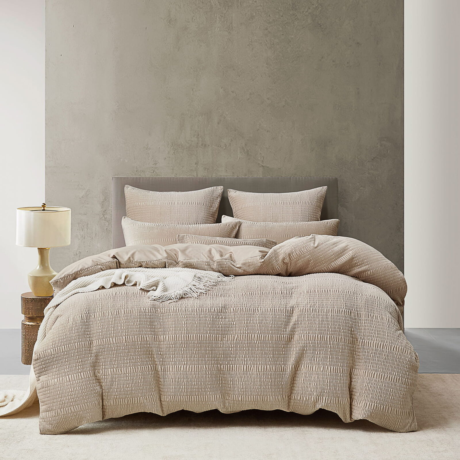 Blake Linen Velvet Quilt Cover Set
