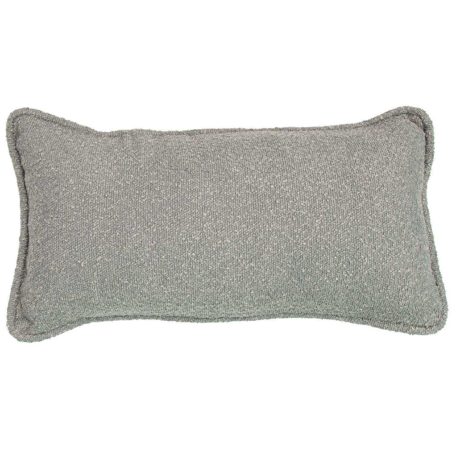 Boucle Grey Oblong Cushion Cover