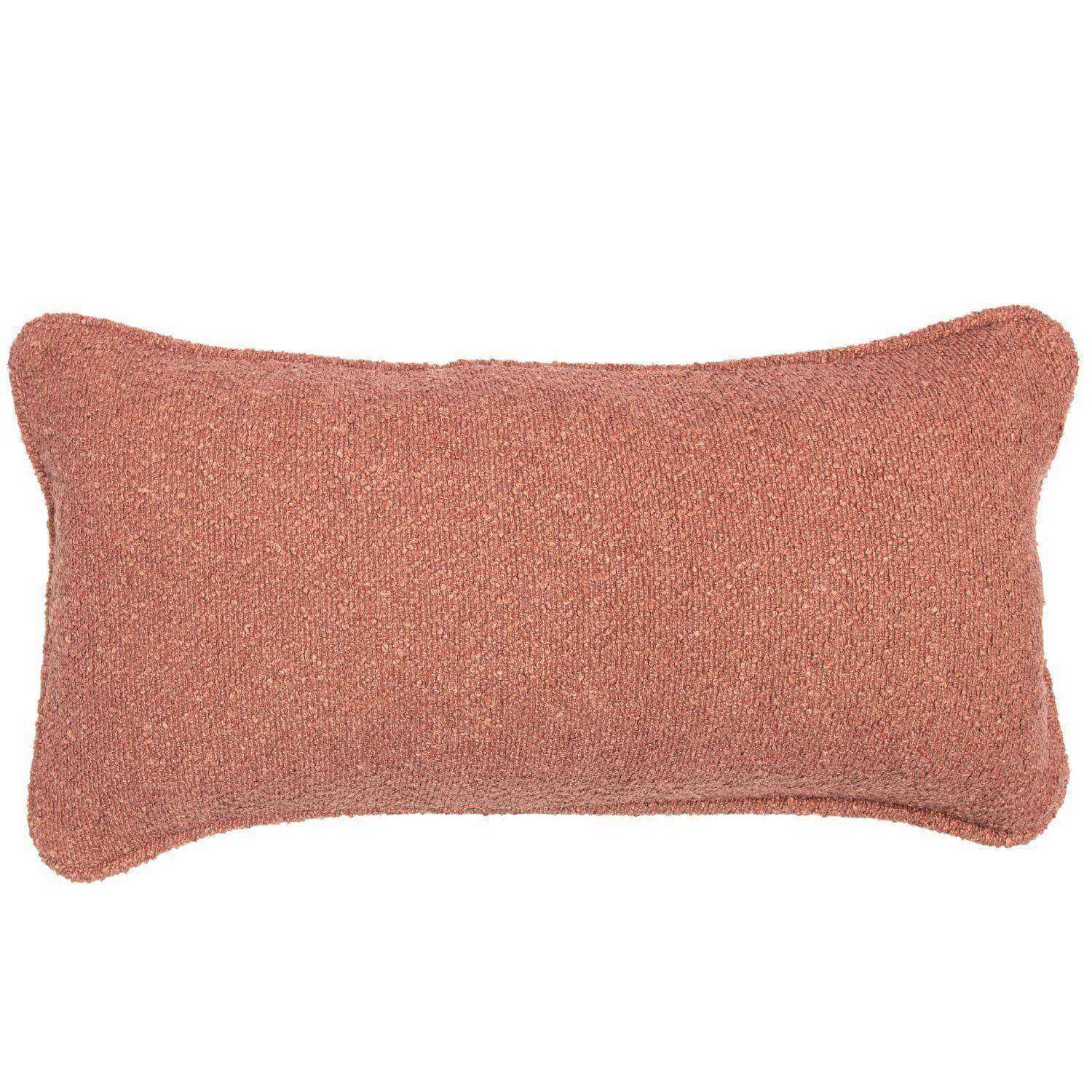 Boucle Blush Oblong Cushion Cover
