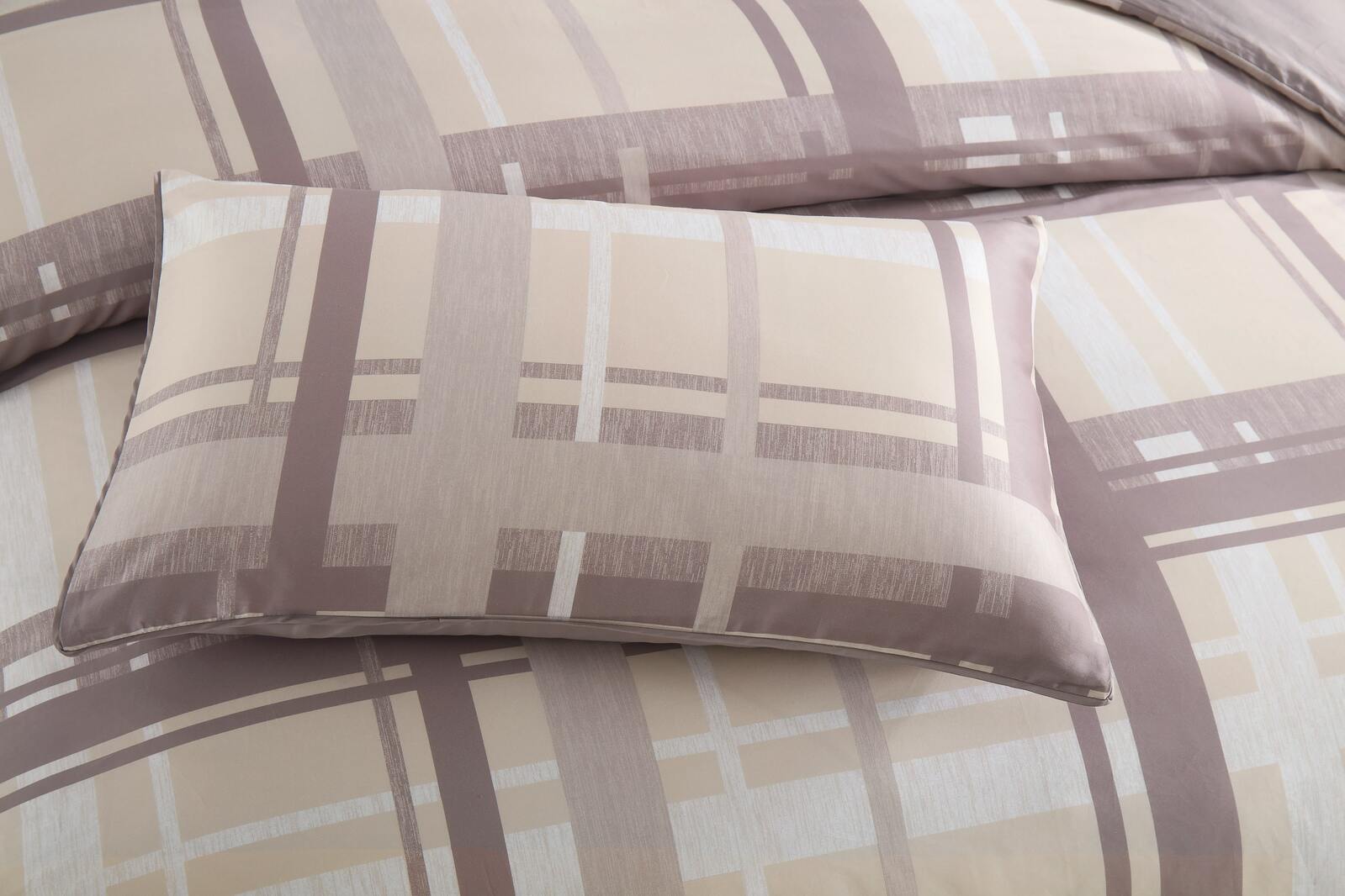 Clark Beige Quilt Cover Set