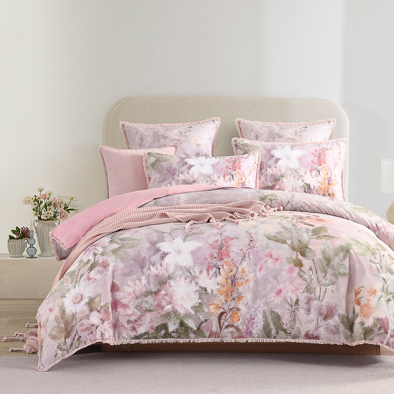 Dusk Rose Quilt Cover Set