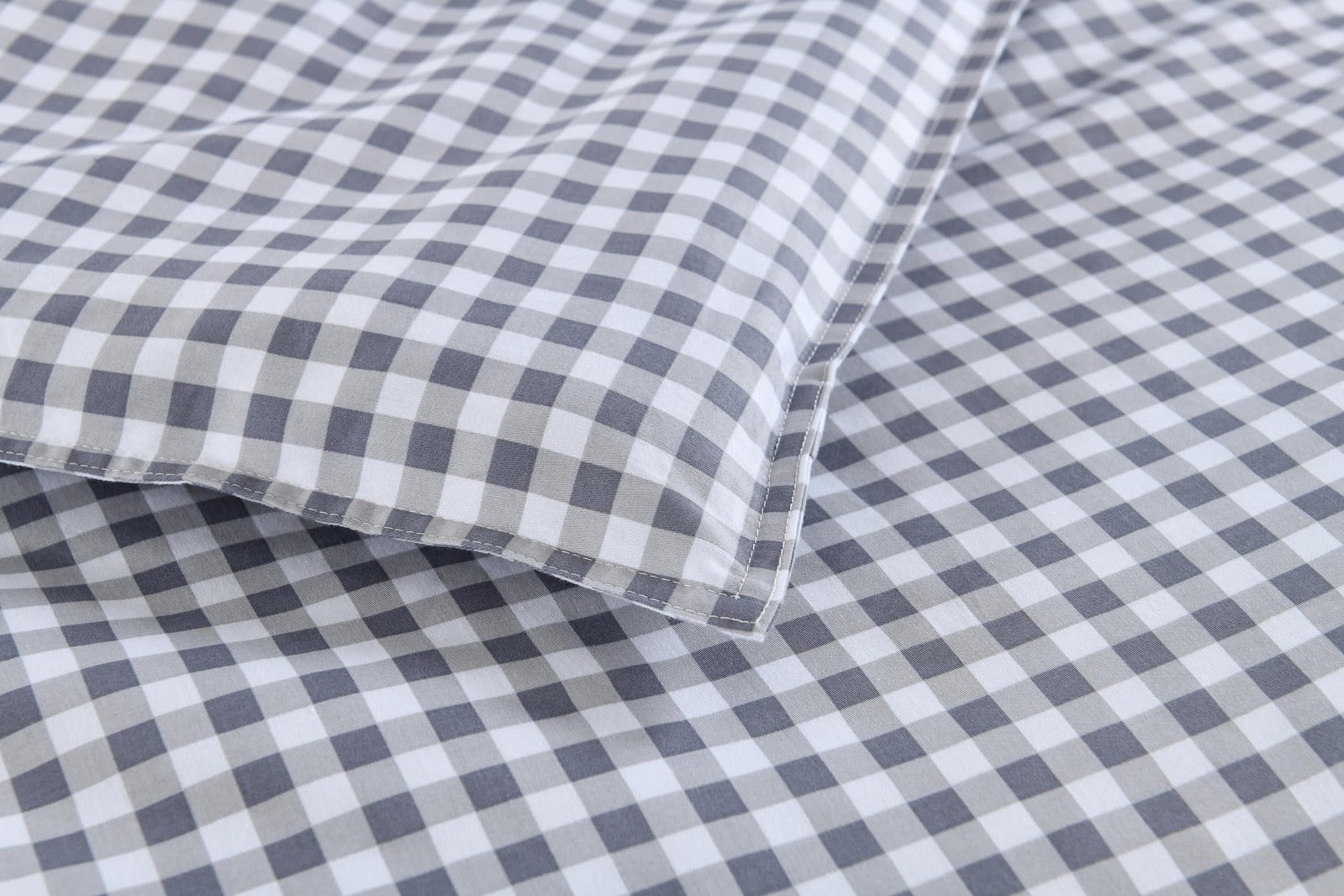 Gingham Grey Quilt Cover Set