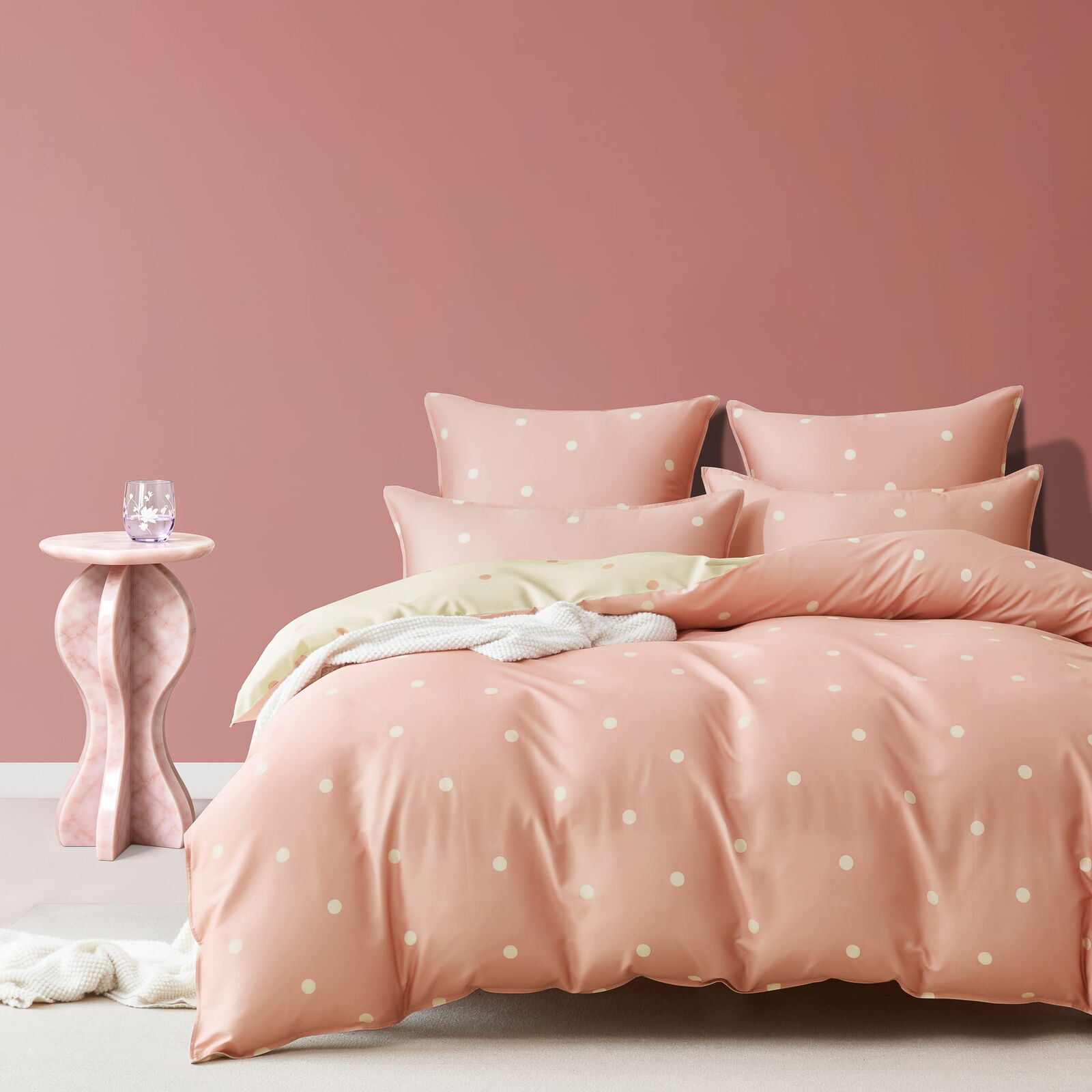 Halo Blush Quilt Cover Set