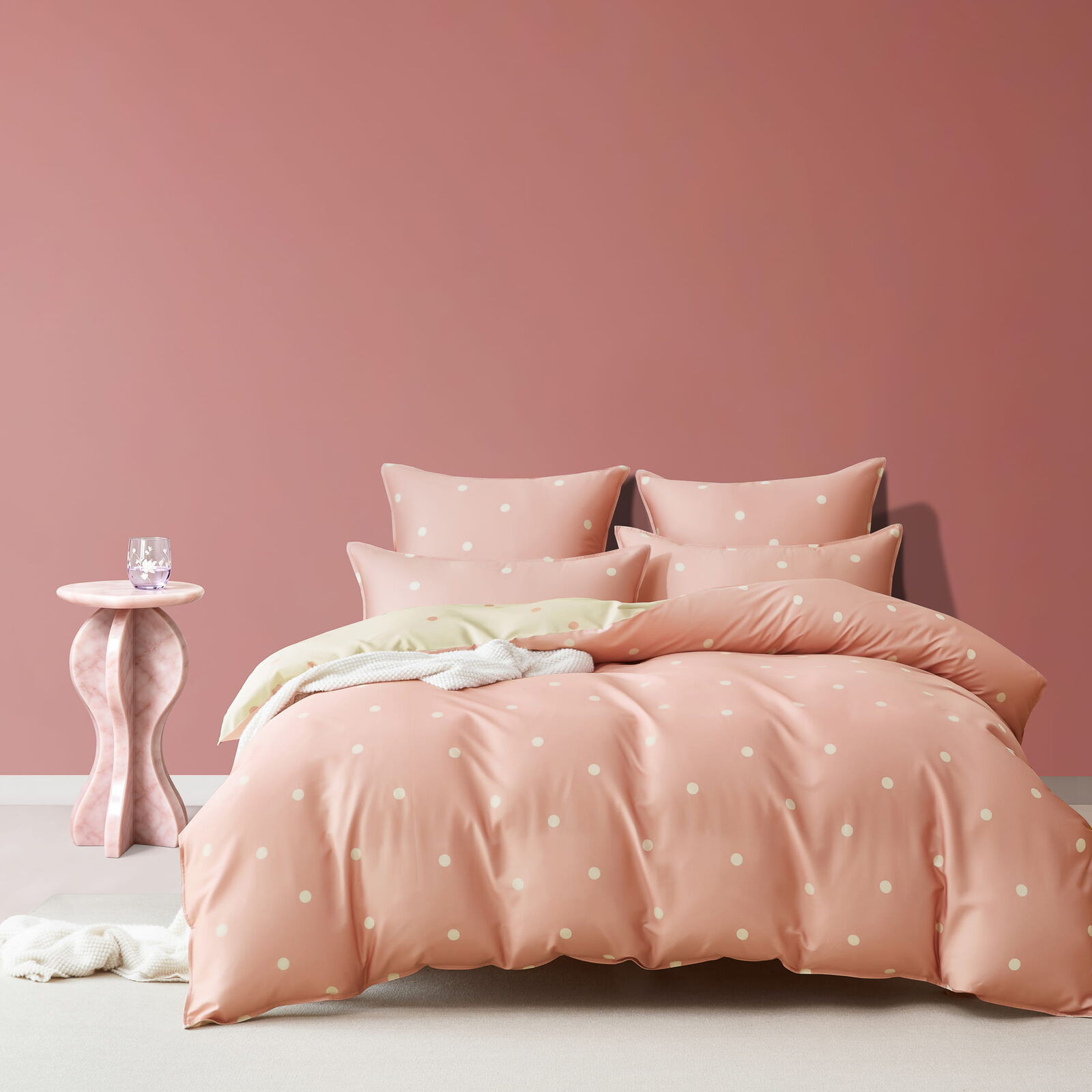 Halo Blush Quilt Cover Set