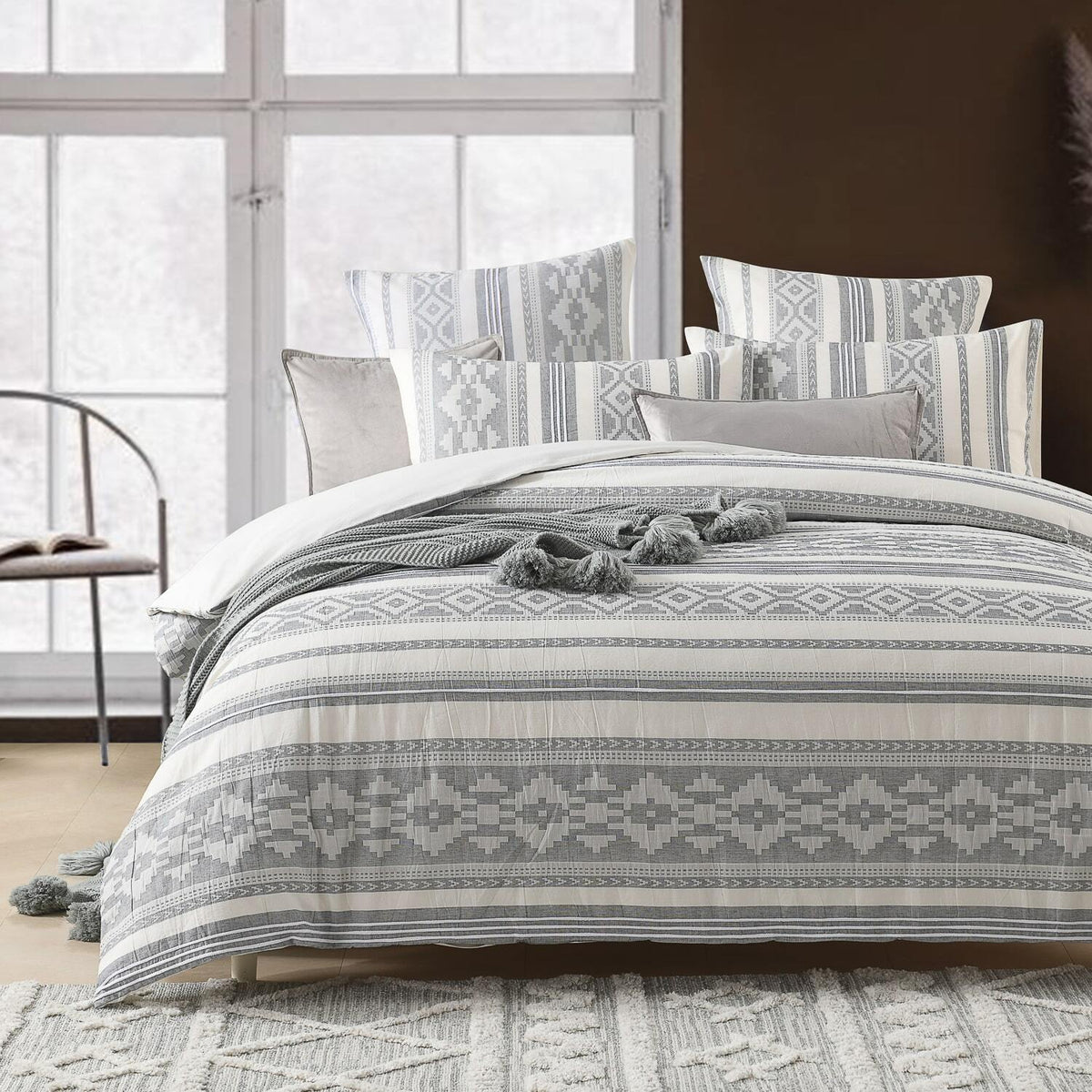KING BED QUILT COVER SET NIGHT WAITING FOR DAY main image 1
