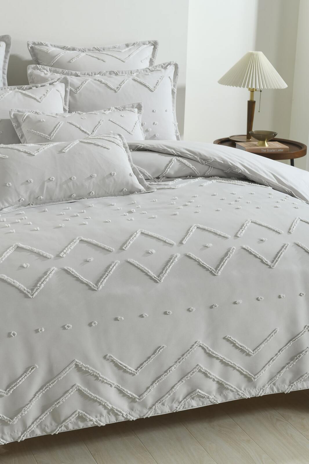 Lorelei Silver Quilt Cover Set