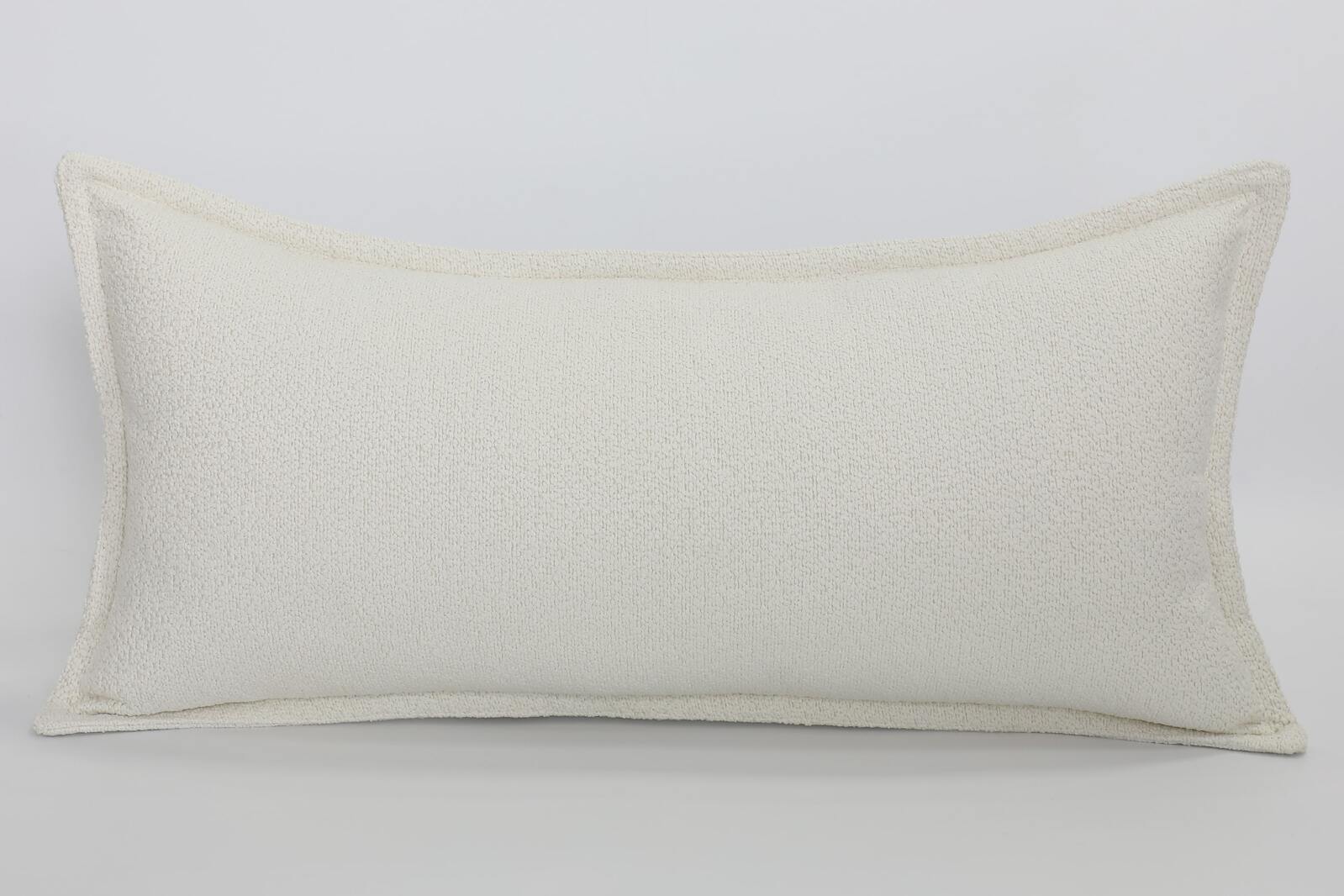Pascal White Oblong Cushion Cover