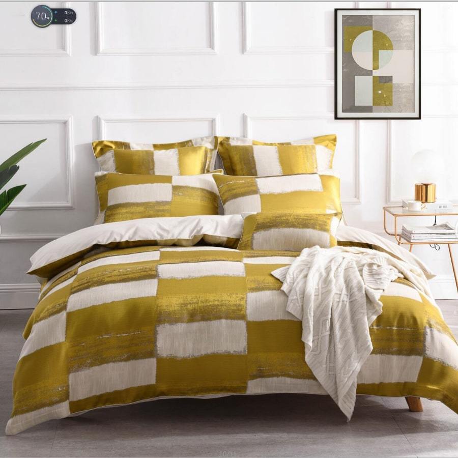 Rowan Green Quilt Cover Set