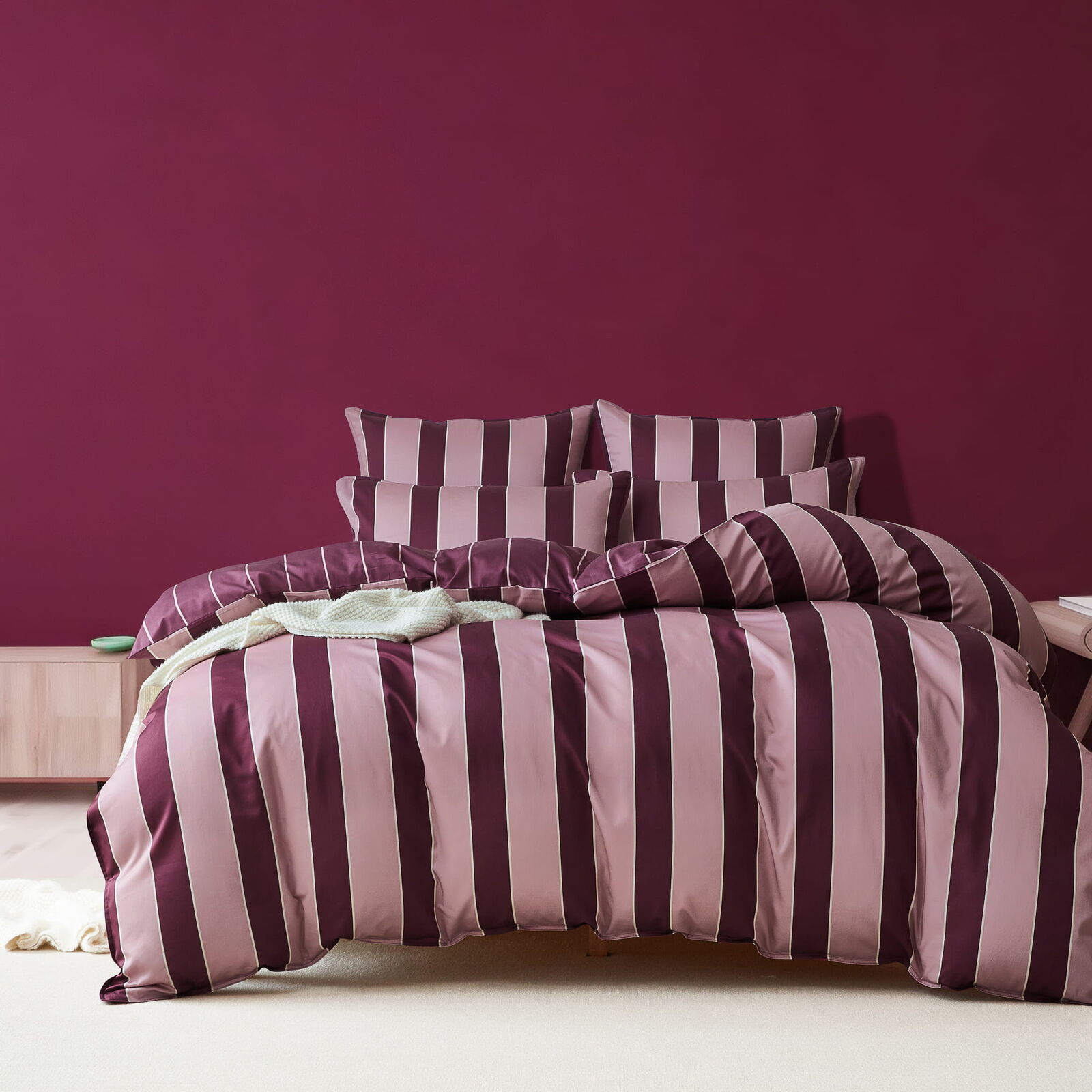 Rhythm Berry Quilt Cover Set