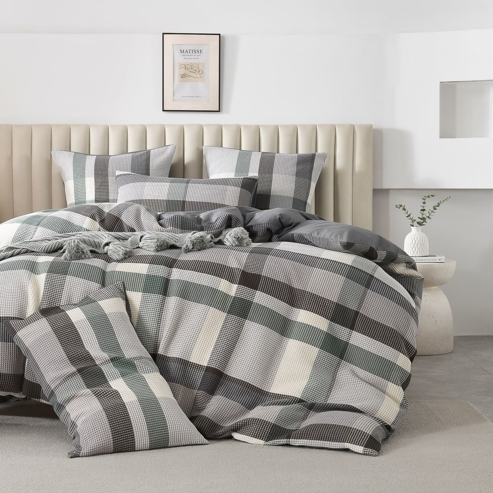 Riley Aqua Waffle Quilt Cover Set (Despatch: 4th Mar 2025)