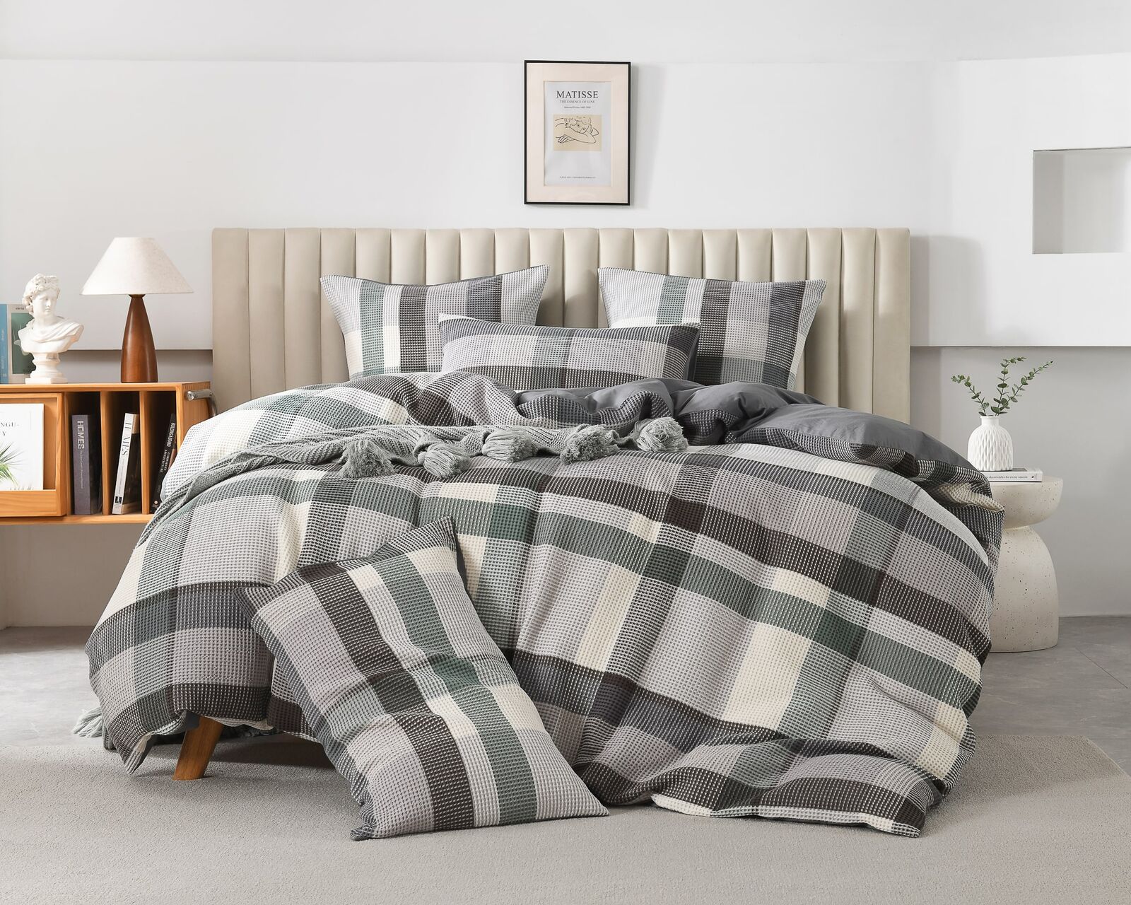 Riley Aqua Waffle Quilt Cover Set (Despatch: 4th Mar 2025)