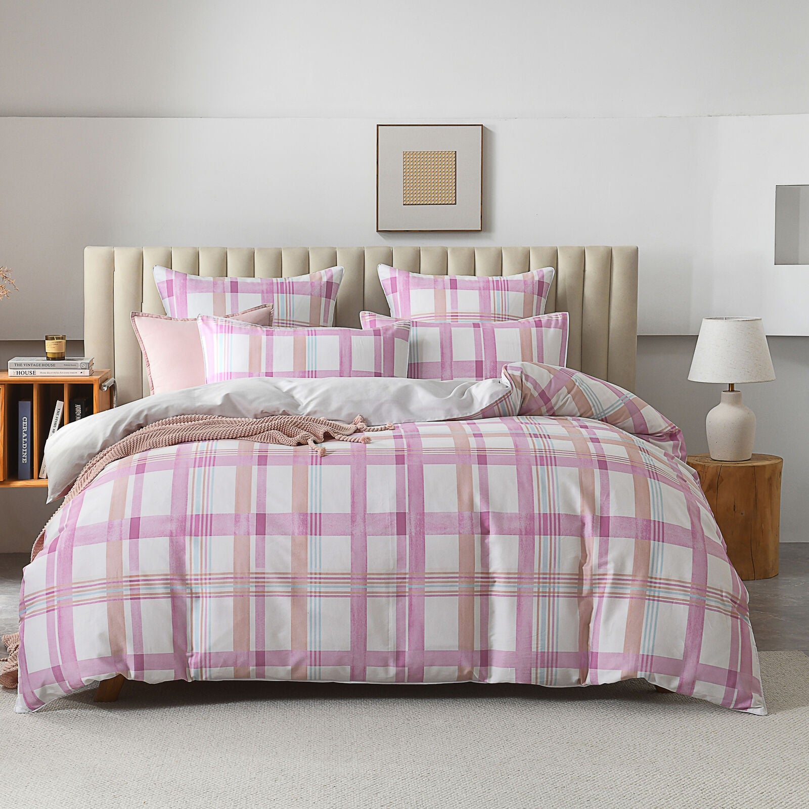 Ascot Pink Quilt Cover Set