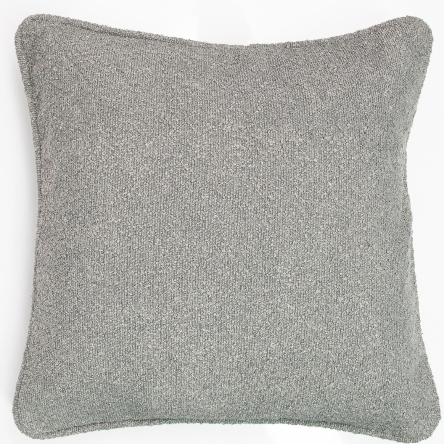 Boucle Grey Square Cushion Cover