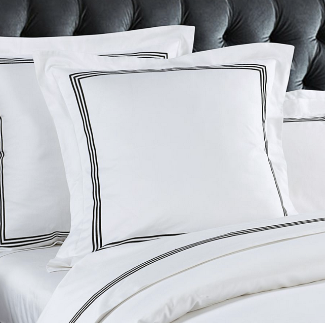 Hotel Luxe - 1000TC - Black Quilt Cover Set