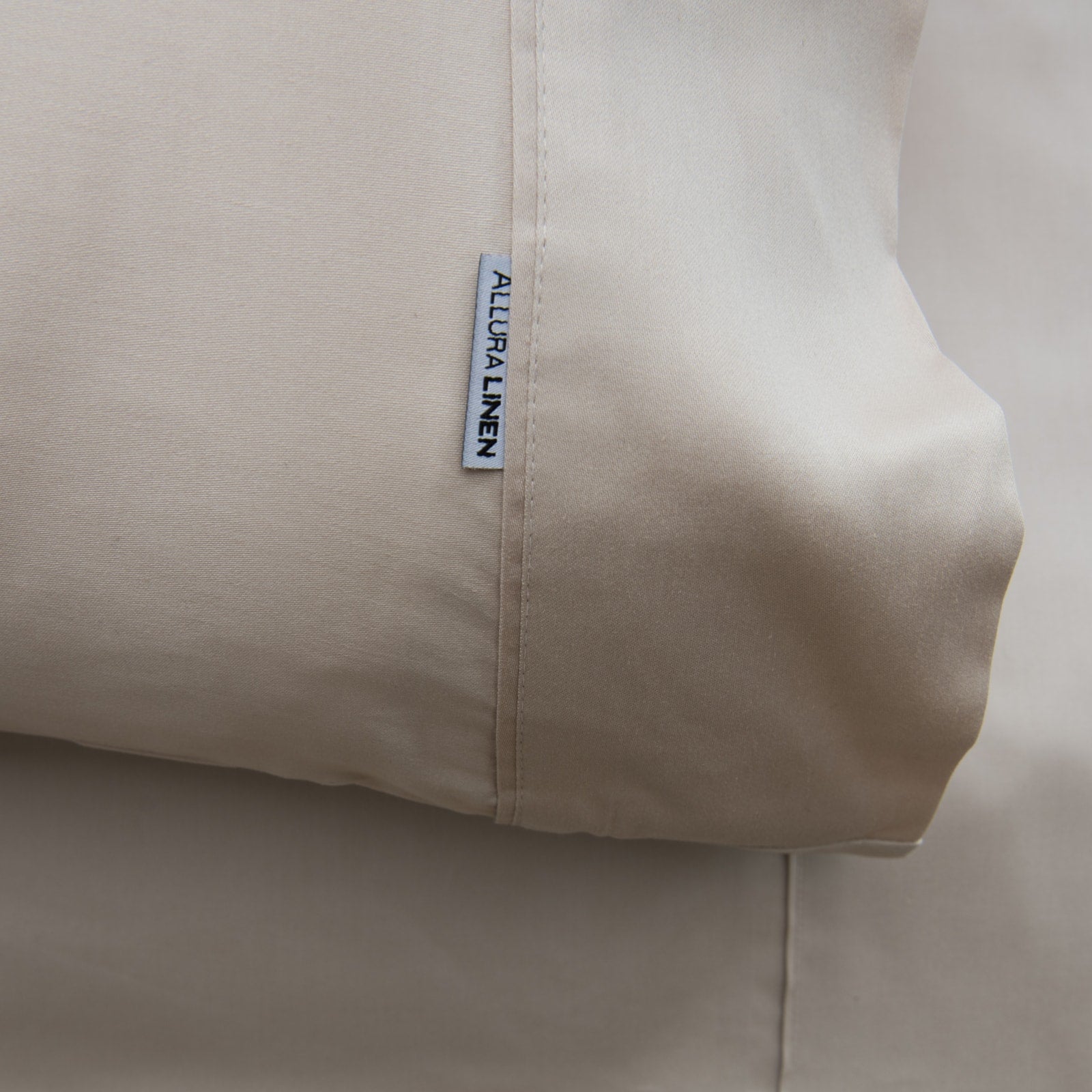 400 thread count, 100% cotton, sateen finish standard pillowcase PC, linen