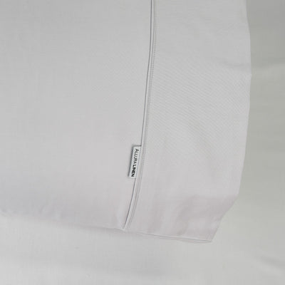 400 thread count, 100% cotton, sateen finish silver grey sheets, fitted sheet