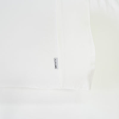 400 thread count, 100% cotton, sateen finish white sheets