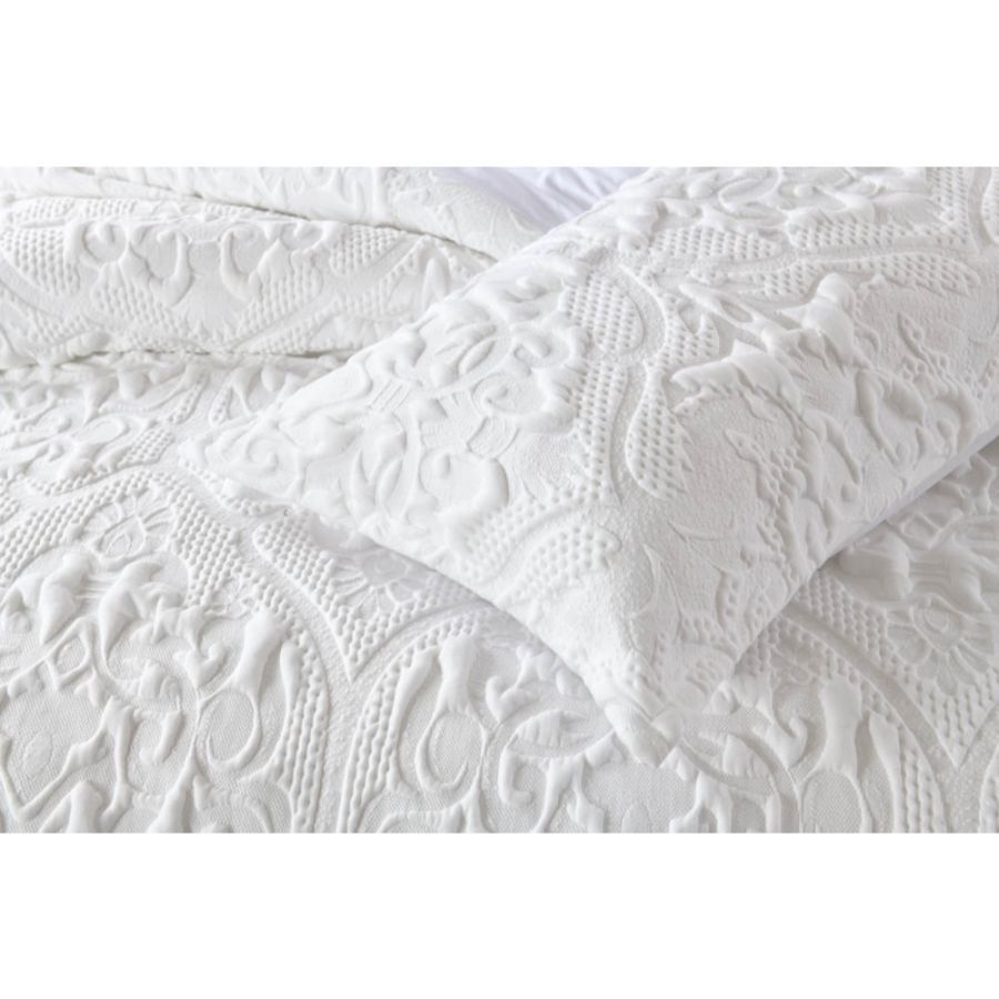 white amari quilt cover set soft luxury quilted effect