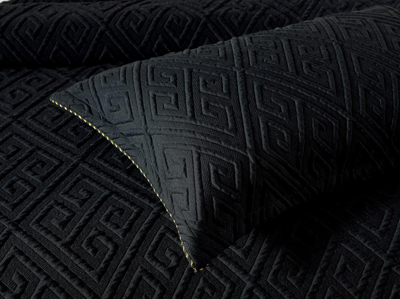 Amalfi Black Quilt Cover Set The Linen Habit - Main Image