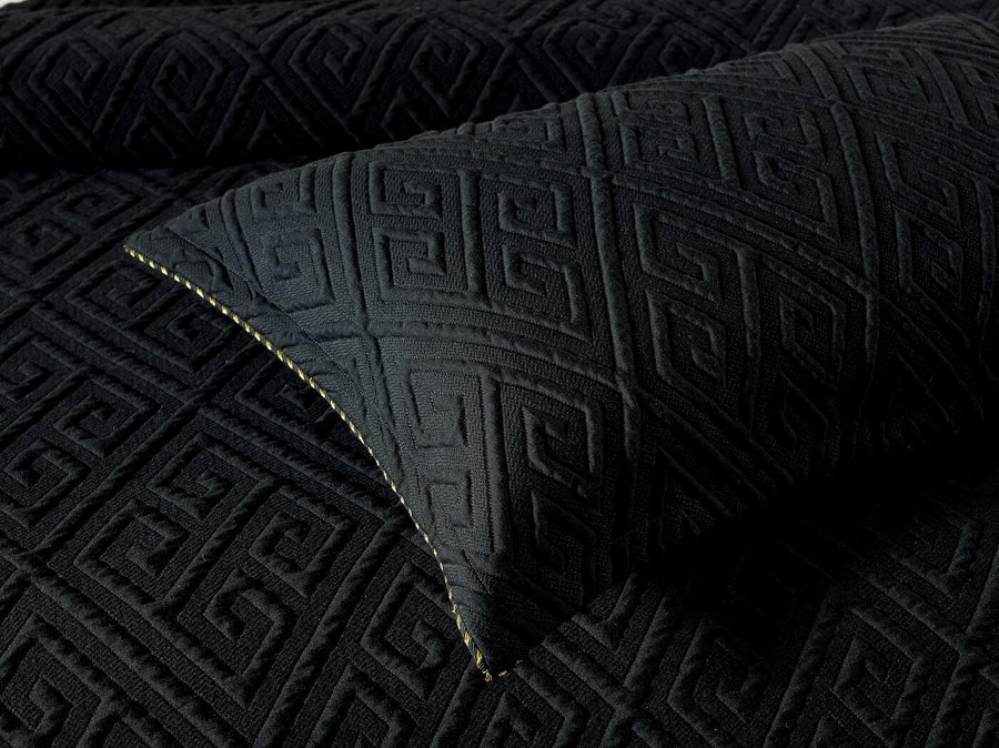 Amalfi Black Quilt Cover Set
