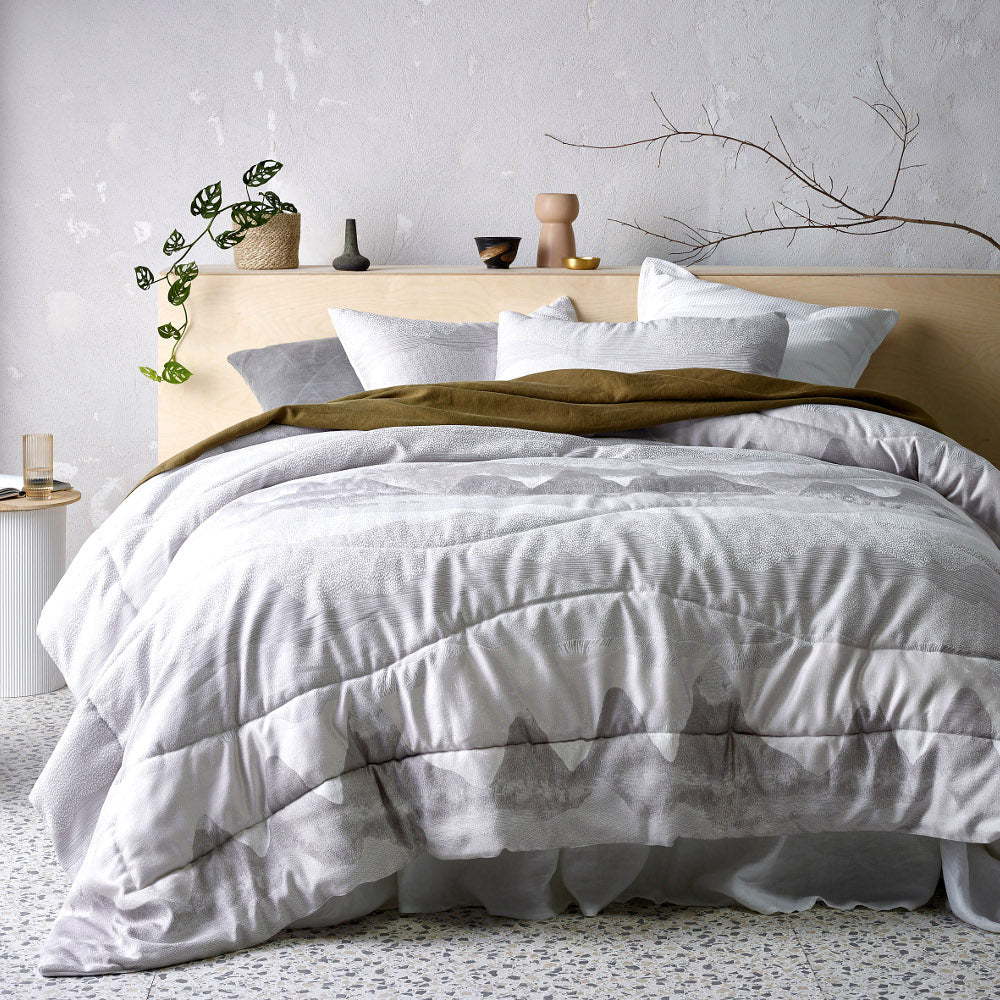 Bulla Silver Comforter Set - 3 piece