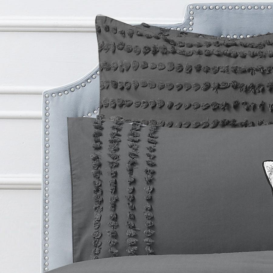 Dale Charcoal Quilt Cover Set