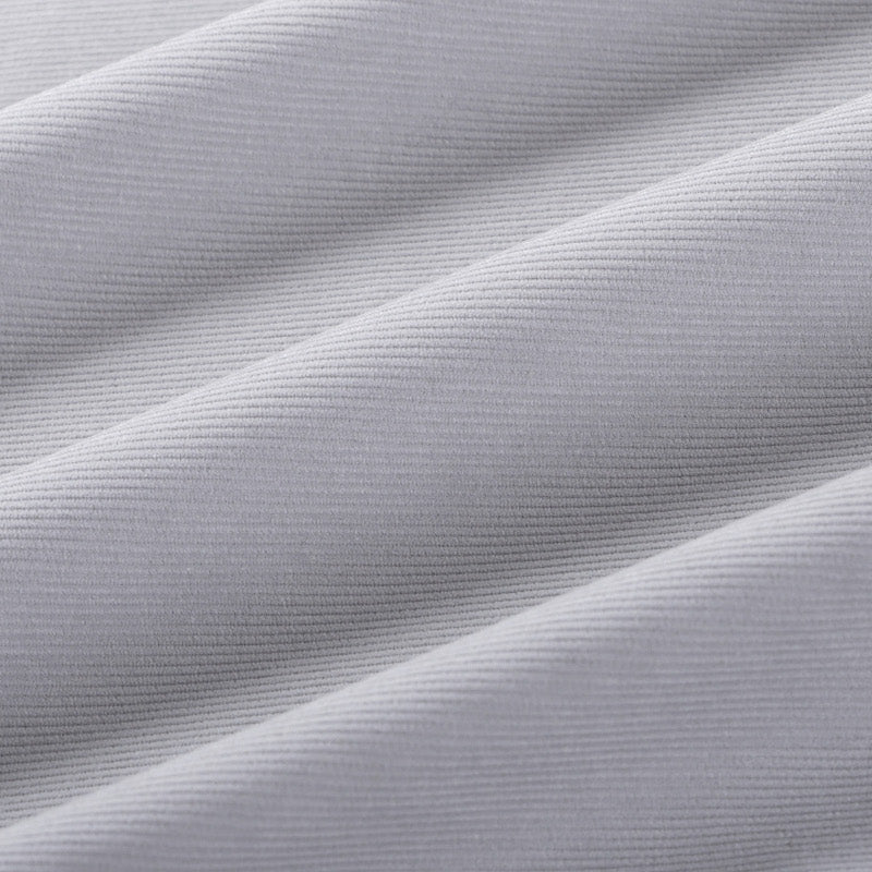 Silver Grey Corduroy Velvet Quilt Cover Set