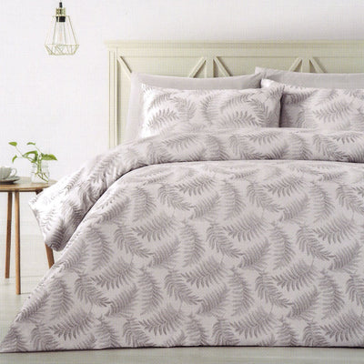 300TC Silver Grey duvet cover set. Polyester jacquard quilt cover set.