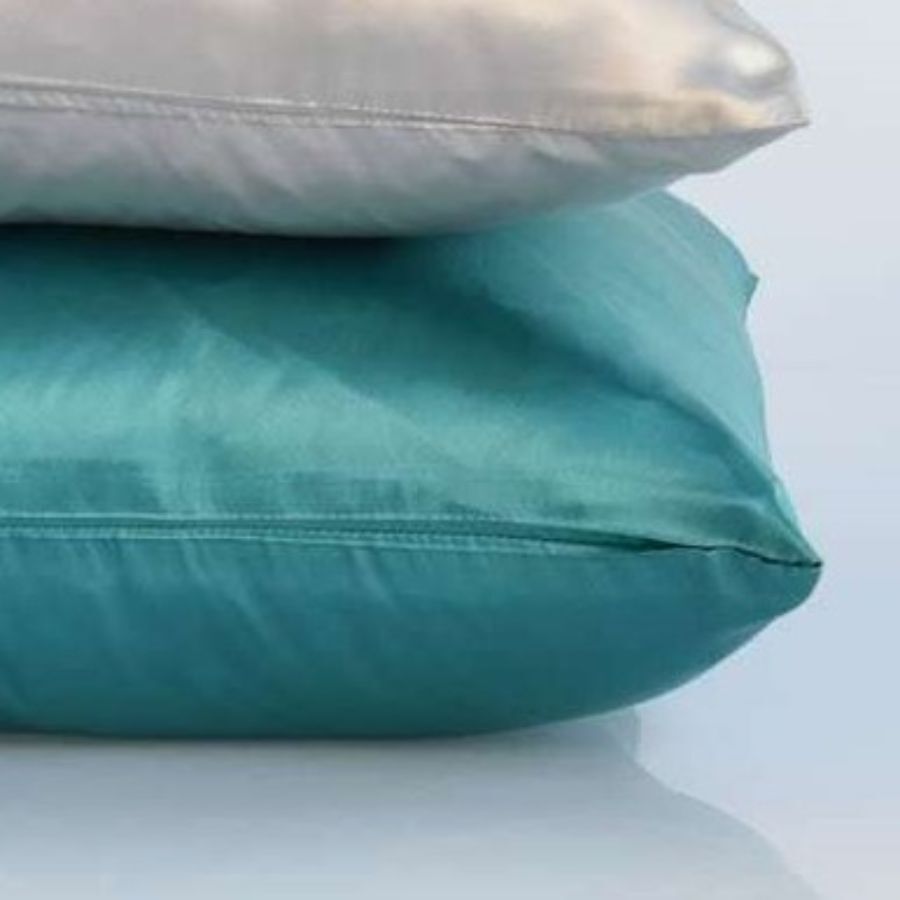 satin pillowcases green