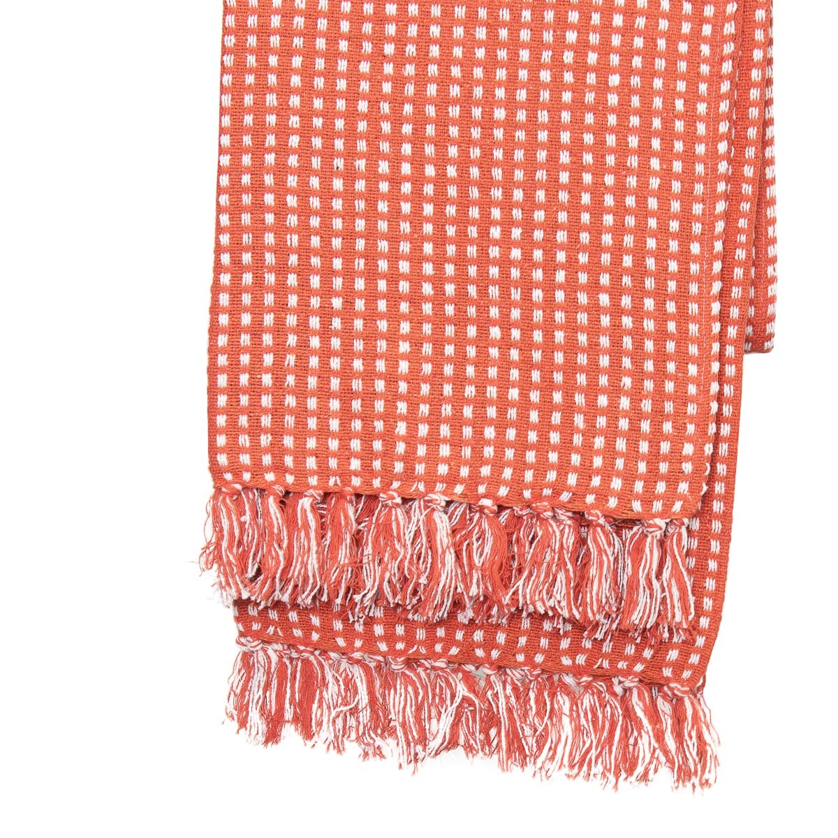 Jaden Throw Orange - Cotton Blend