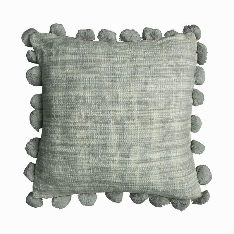 Mate Pom Pom Cushion Cover - Silver Grey