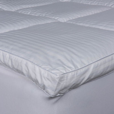 luxury down alternative mattress topper with cassette construction