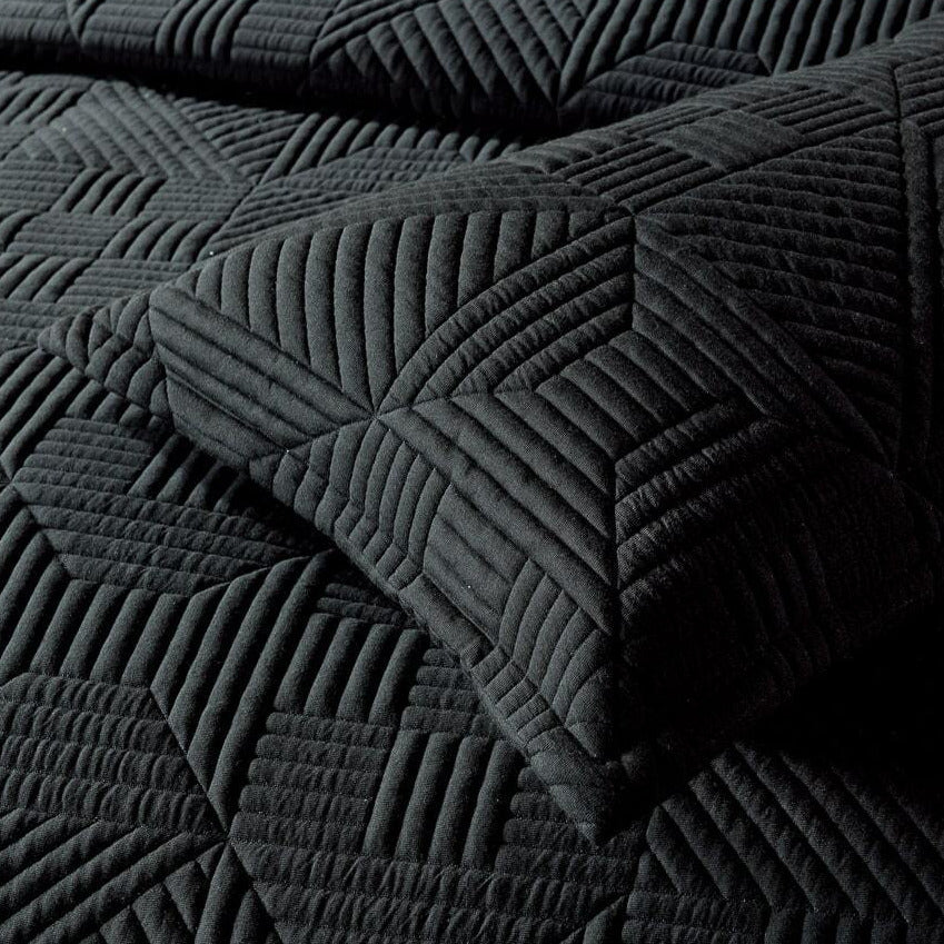 Mossman Black Oblong Cushion Cover