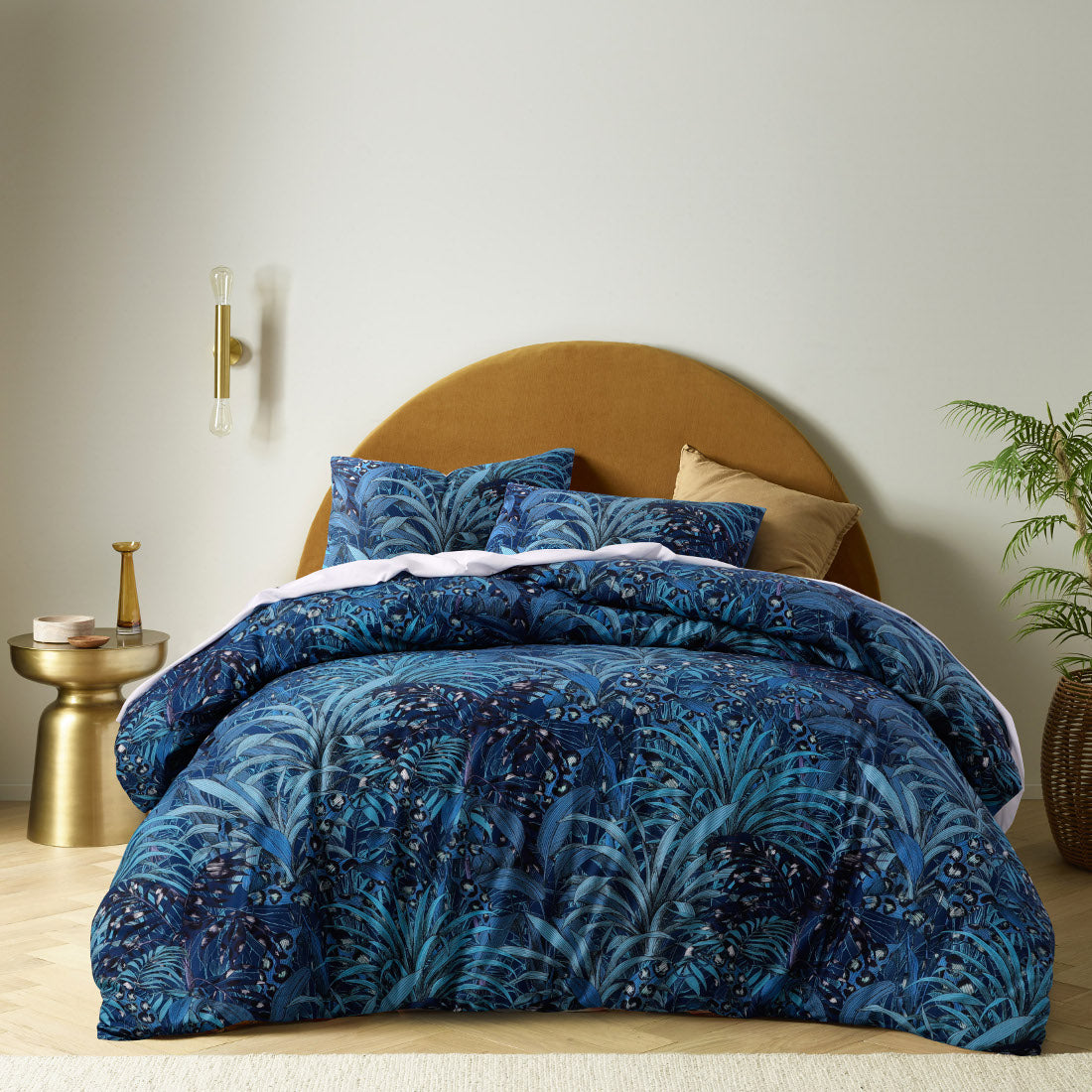Leopard Blue Quilt Cover Set