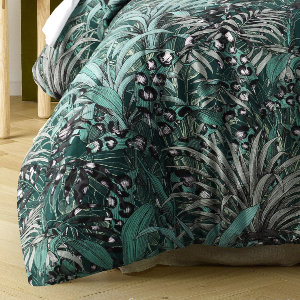 Leopard Green Quilt Cover Set