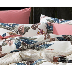 400TC ivory green blue quilt cover set