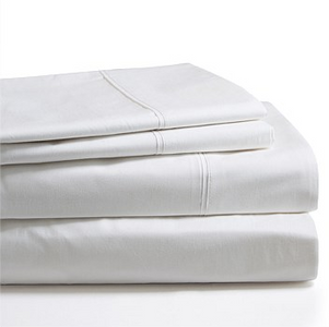 sheet set, 400TC, 100% cotton, satenn finish, white