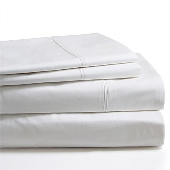 sheet set, 400TC, 100% cotton, satenn finish, white