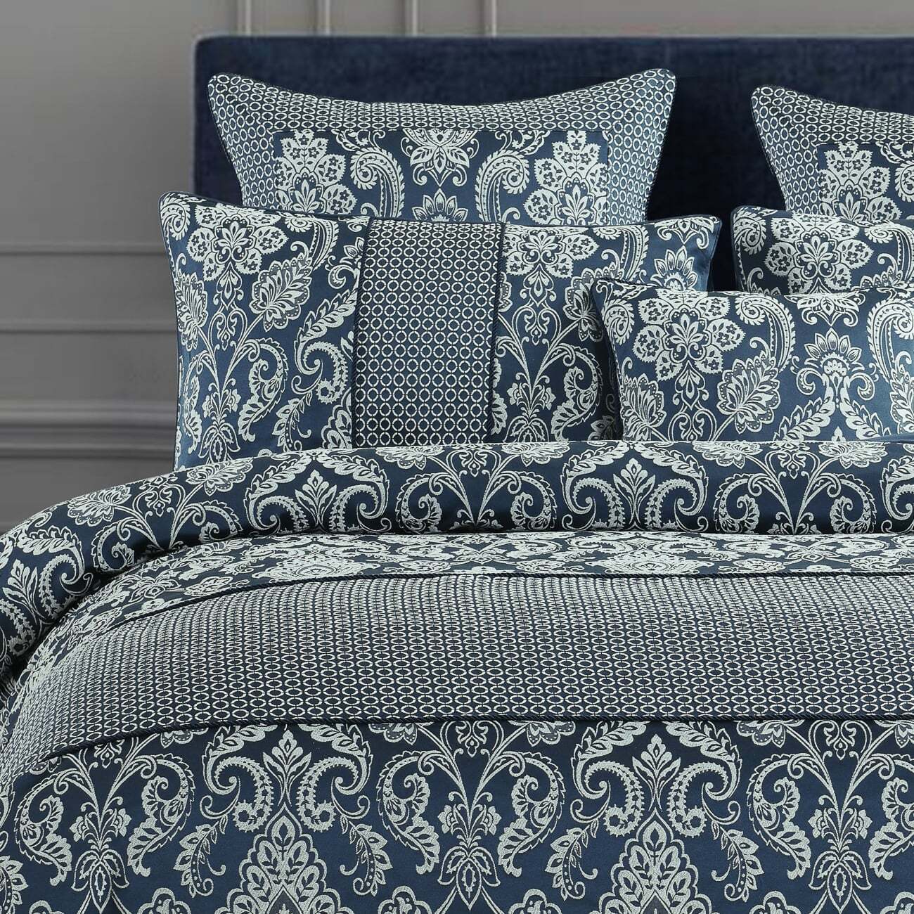 Siena Blue Quilt Cover Set