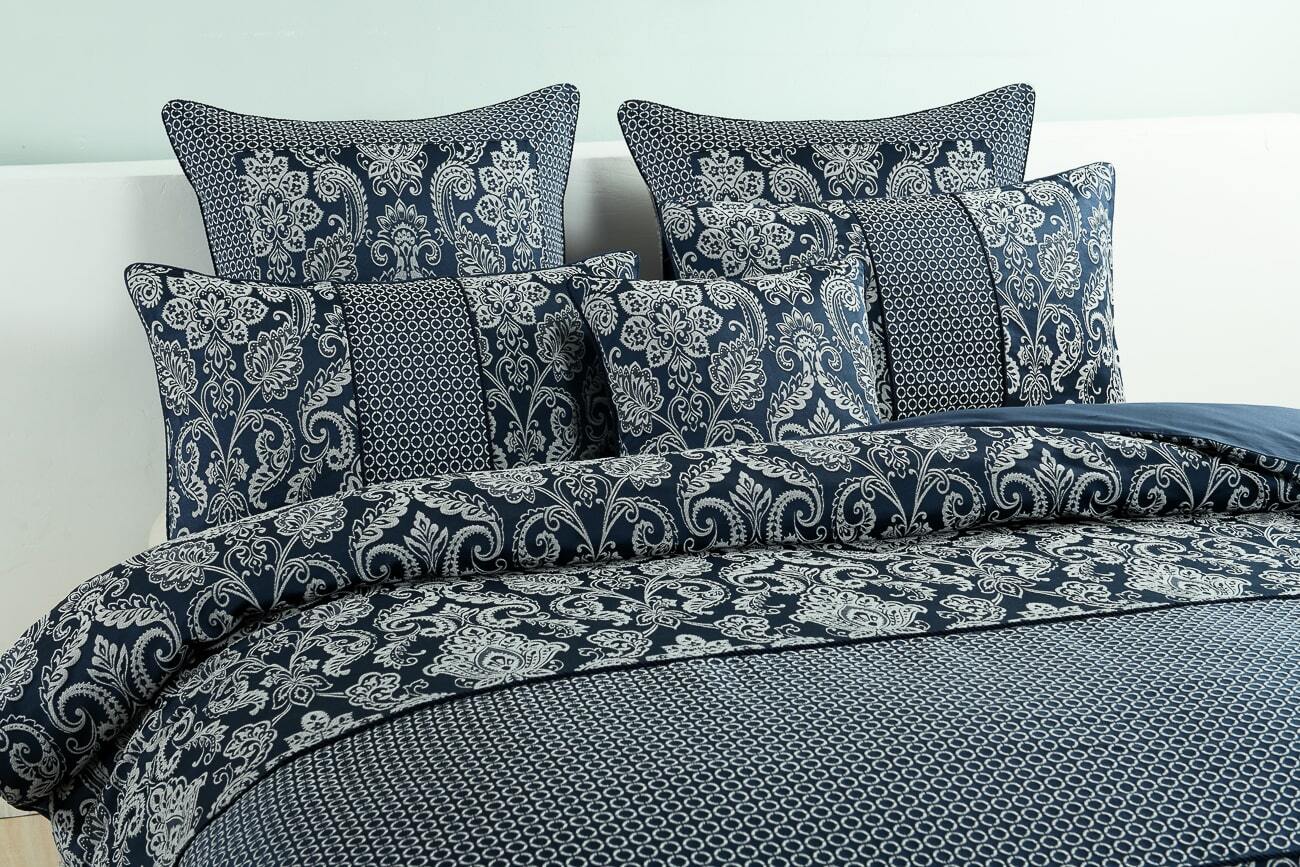 Siena Blue Quilt Cover Set