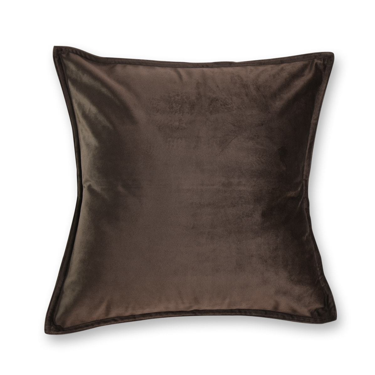 chocolate brown velvet european pillowcase