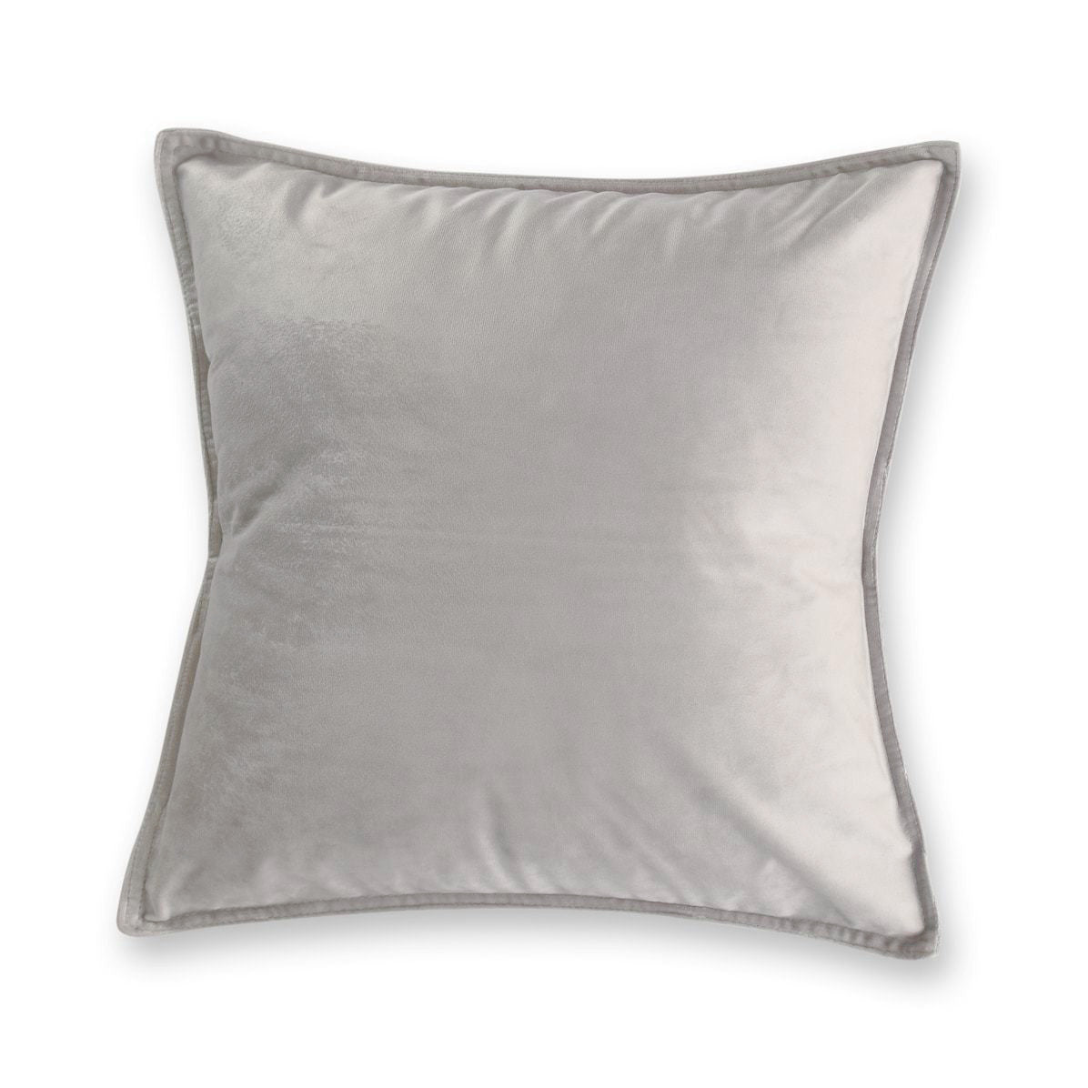silver grey velvet european pillowcase
