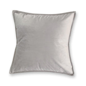 silver grey velvet european pillowcase