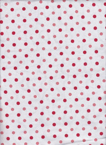 Quilted effect, modern duvet cover set in white, red and pink print. Reversible.